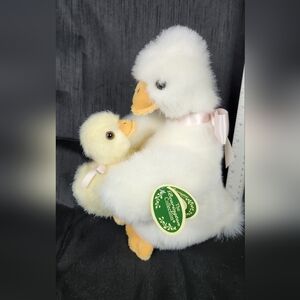 Bearington Downie & Duckie Plush Yellow Duck Stuffed 10.5" Downie & Duckie